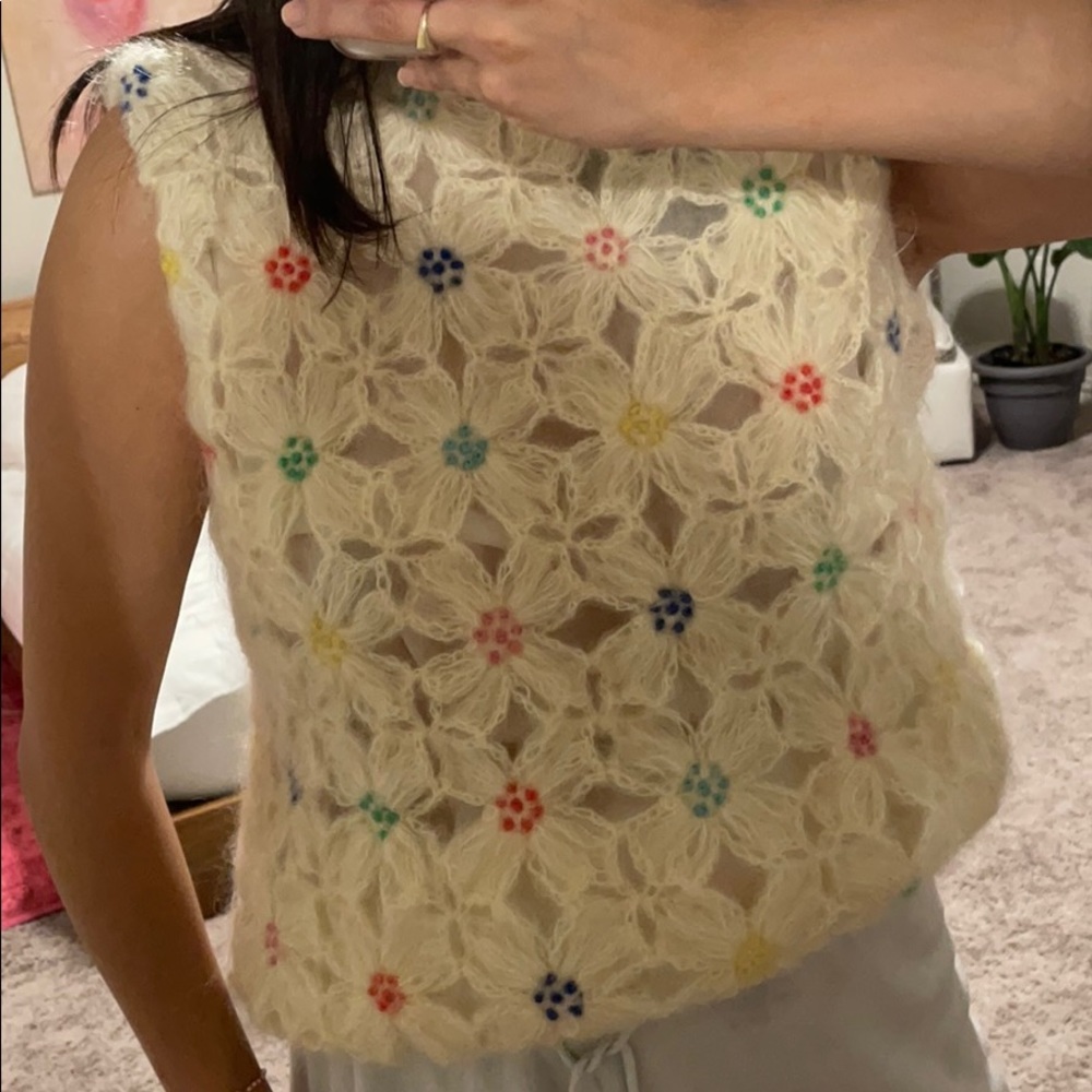 Vintage Flower tank vest